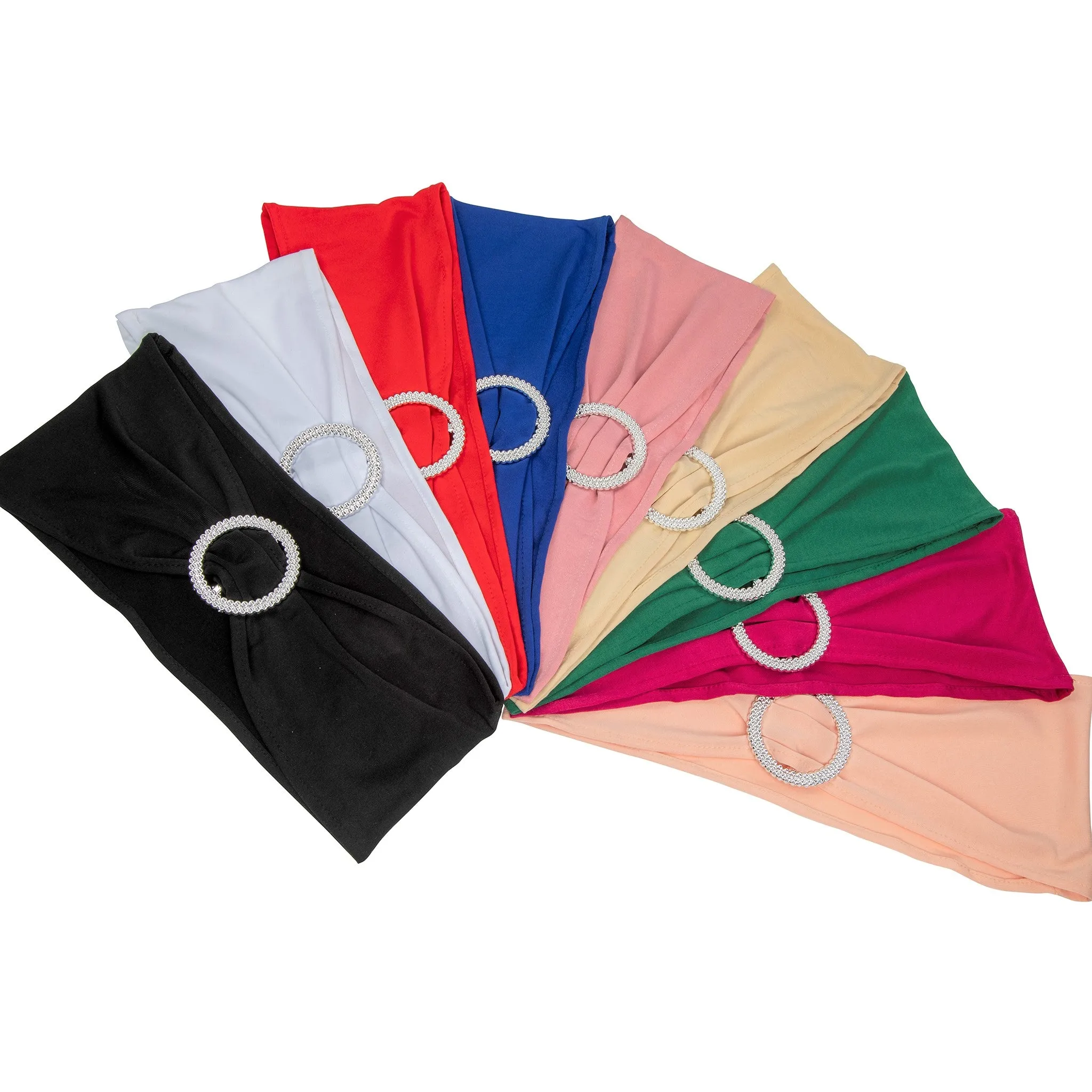 Buckle Spandex Stretch Chair Band - Champagne