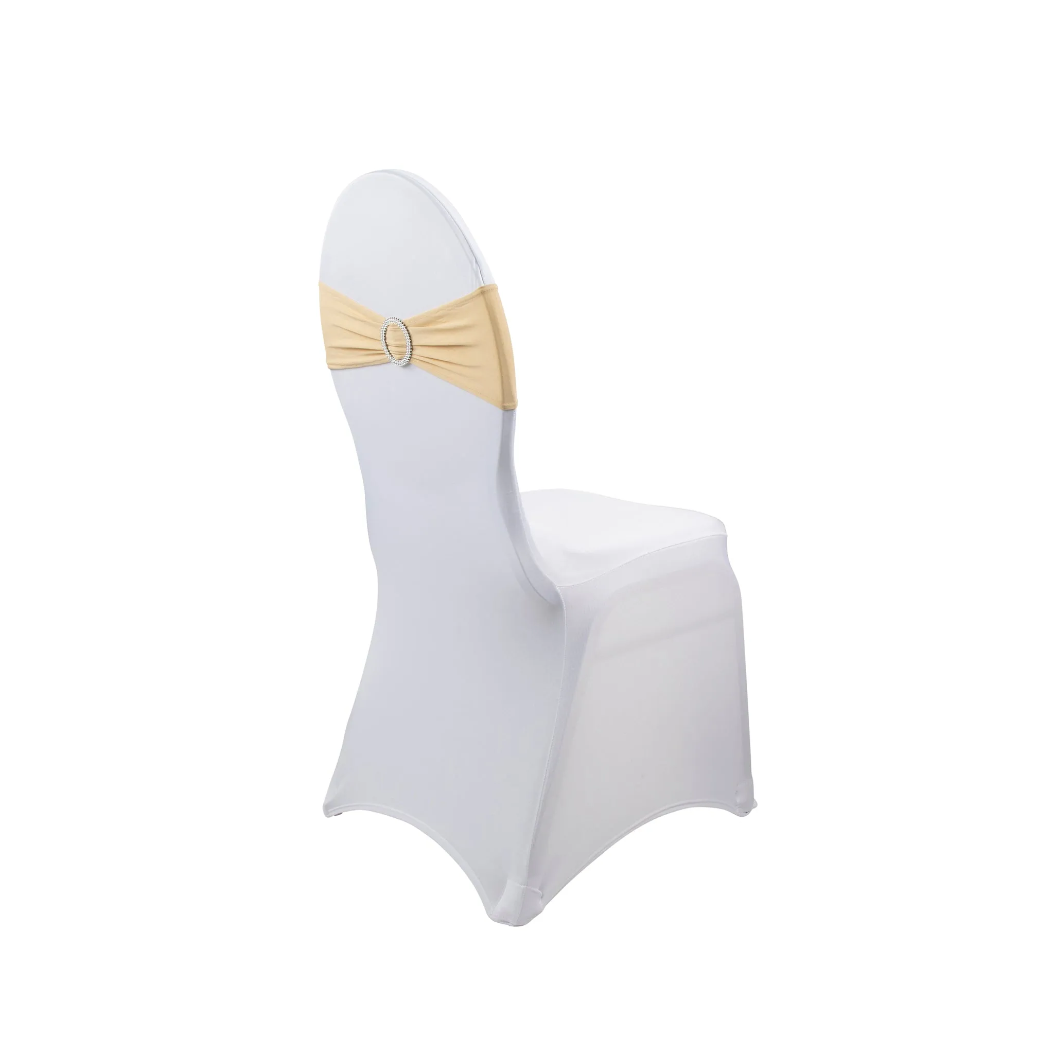 Buckle Spandex Stretch Chair Band - Champagne