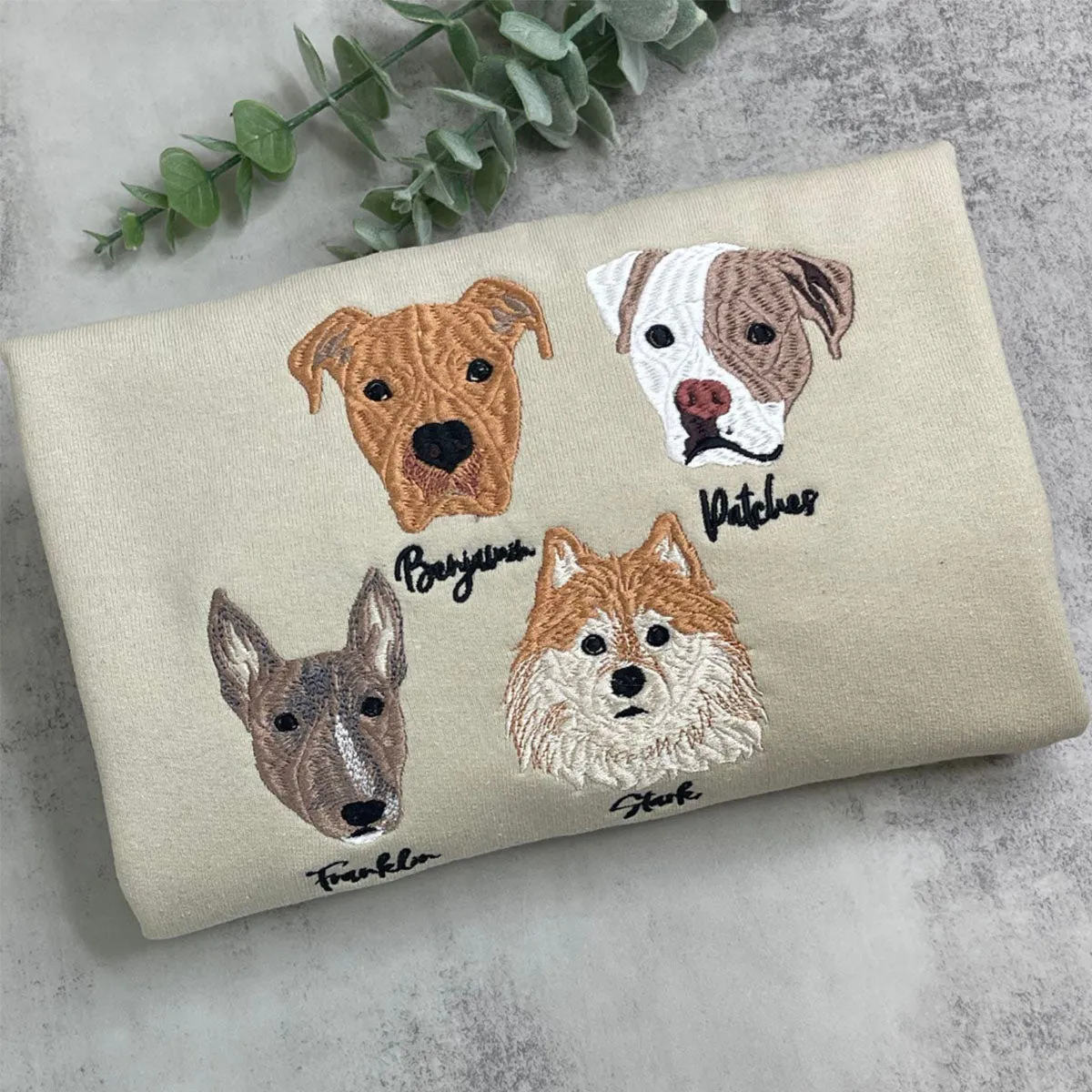 Corgi Sweatshirt or Hoodie, Custom Embroidered Gift from Photo Name