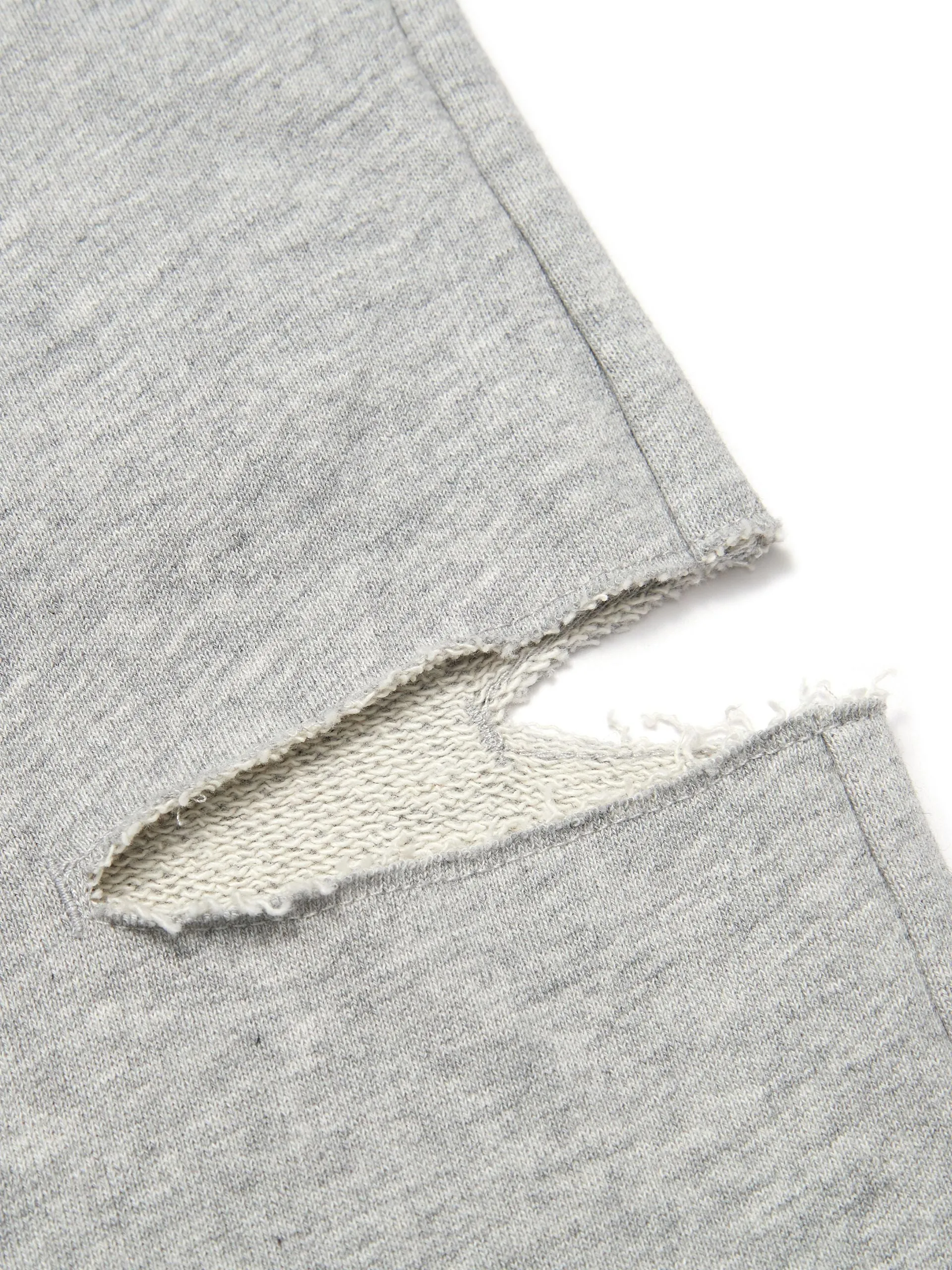 Cotton Side Slits Sweat Pants