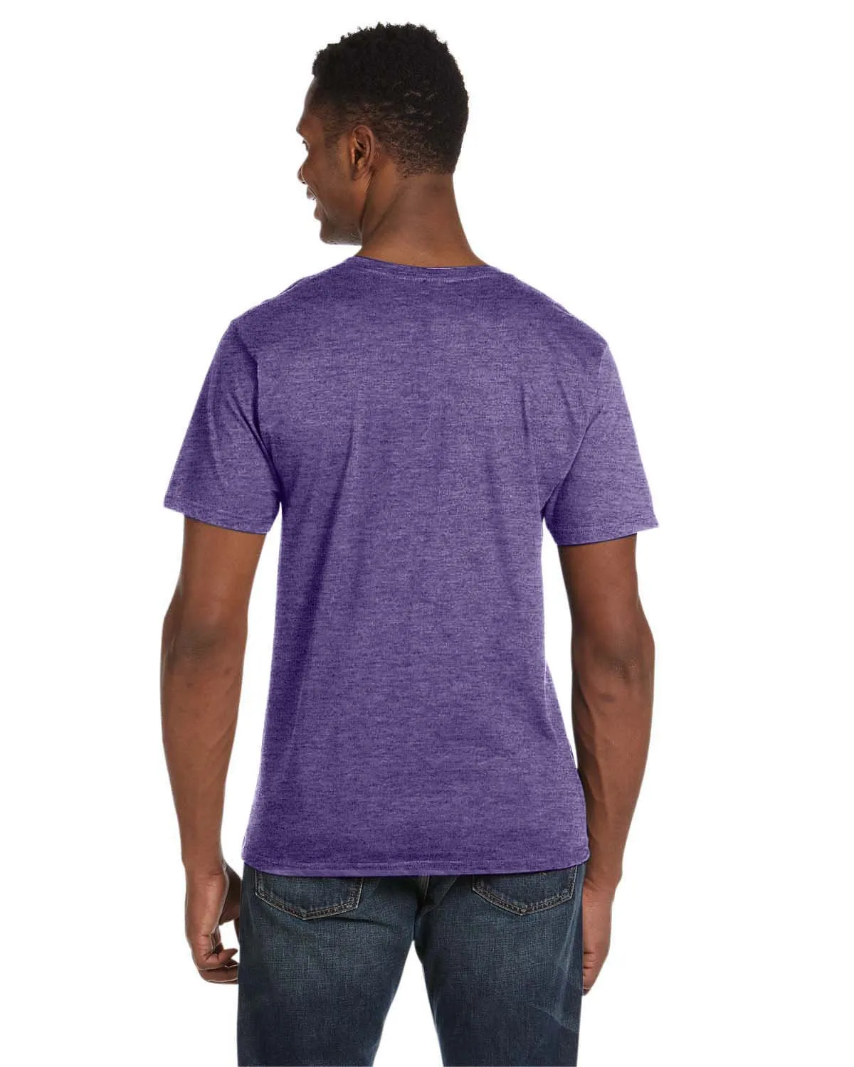 G64V-Gildan-HEATHER PURPLE