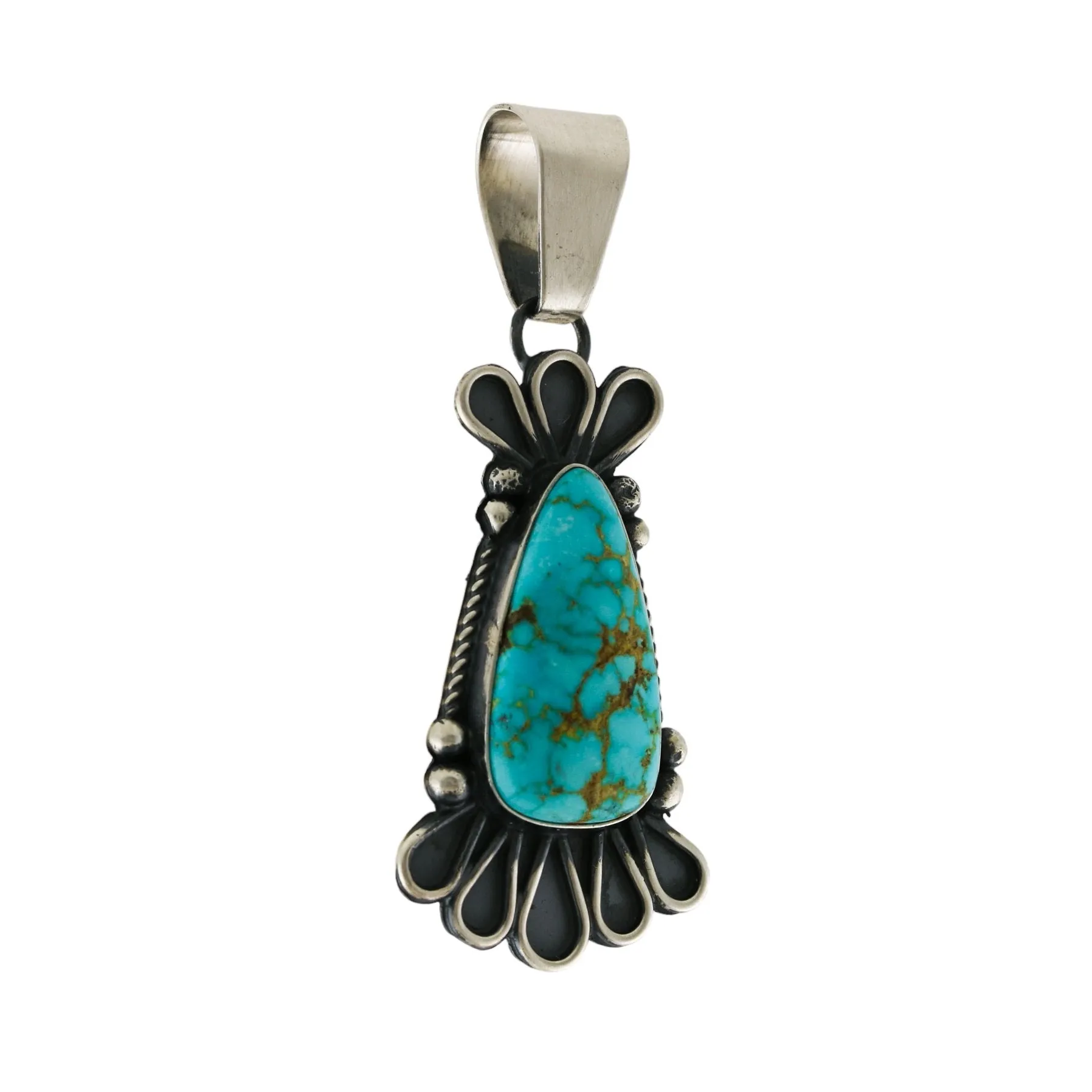 Kingman Turquoise Navajo Pendant