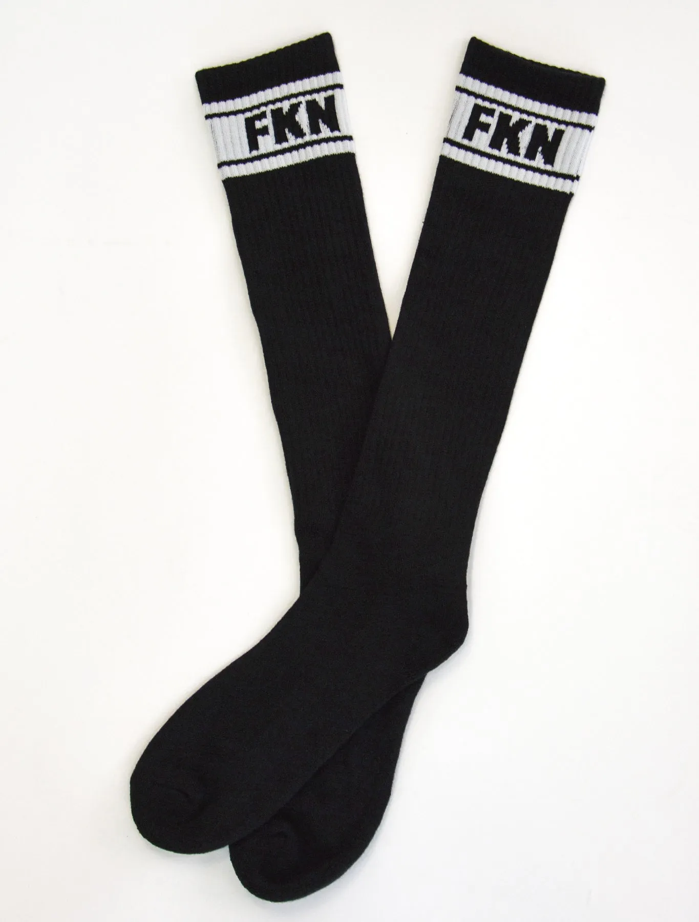 Long Knee High Gym Socks | White