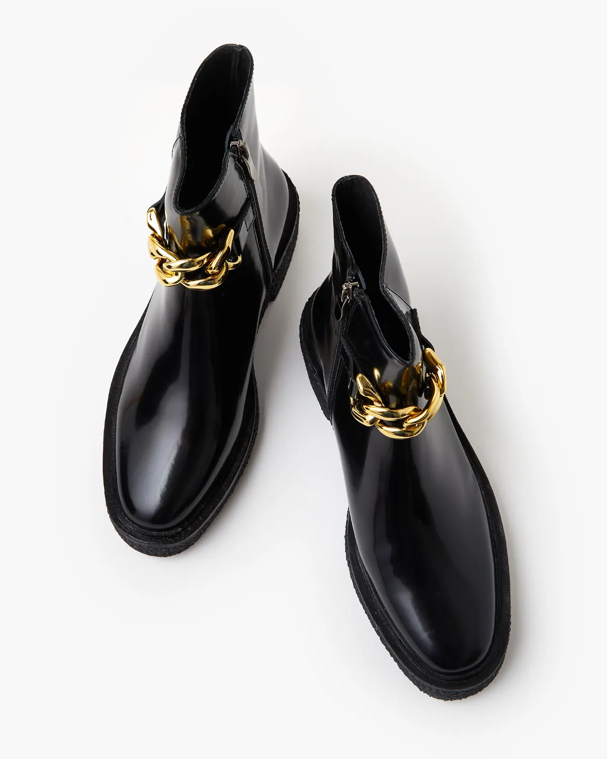 Natalie Leather Boot - Black