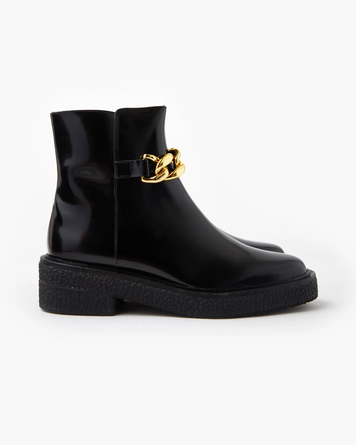 Natalie Leather Boot - Black