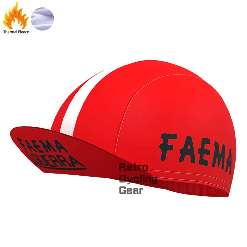 Red FAEMA Retro Cycling Cap