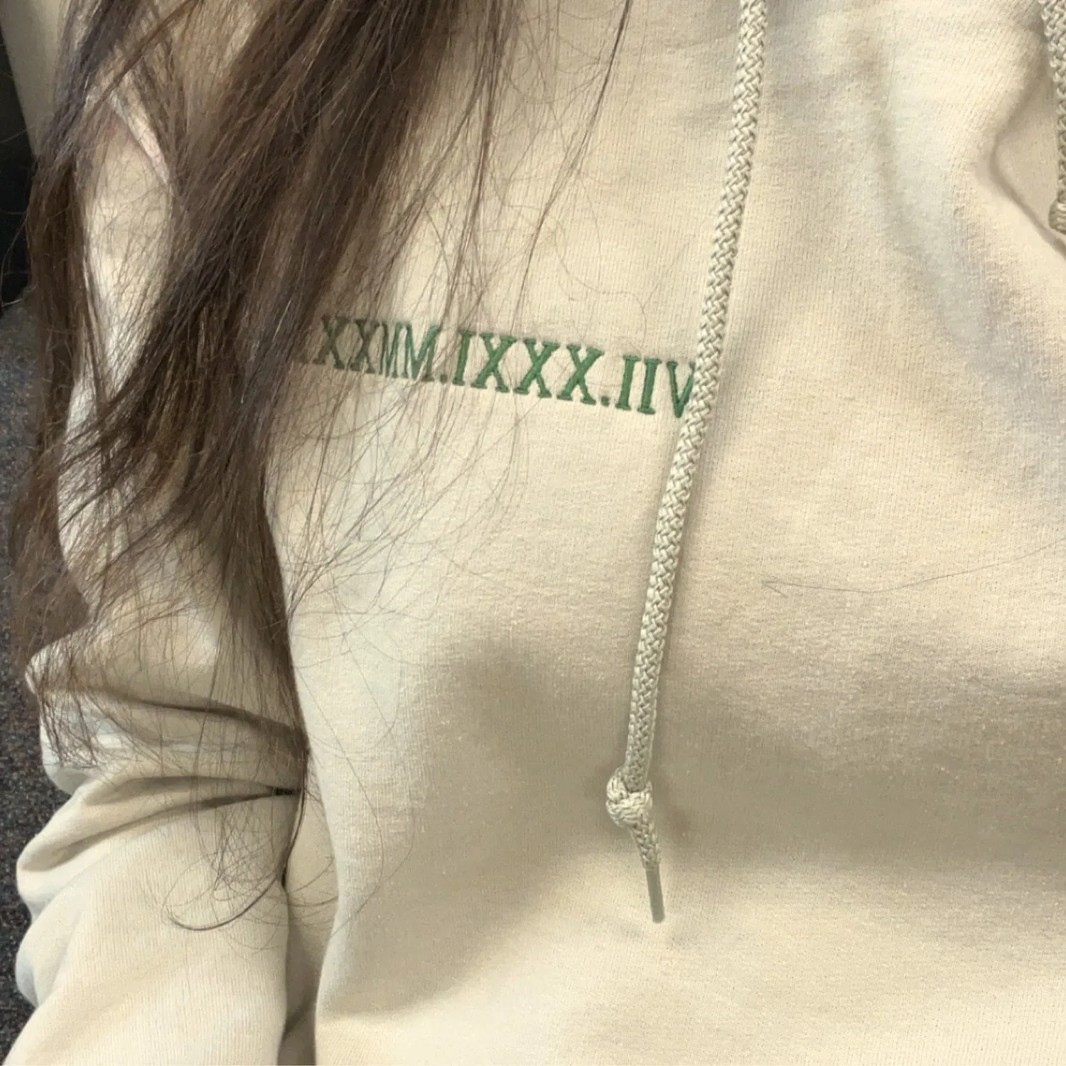 Roman Numeral Date Sweatshirt, Hoodie, Unique Gift for Couple - Embroidered