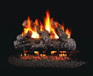 Rustic Oak Classic Gas Log Set