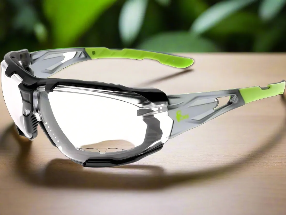 Safety Glasses CXS-OPSIS TIEVA, clear, black - green