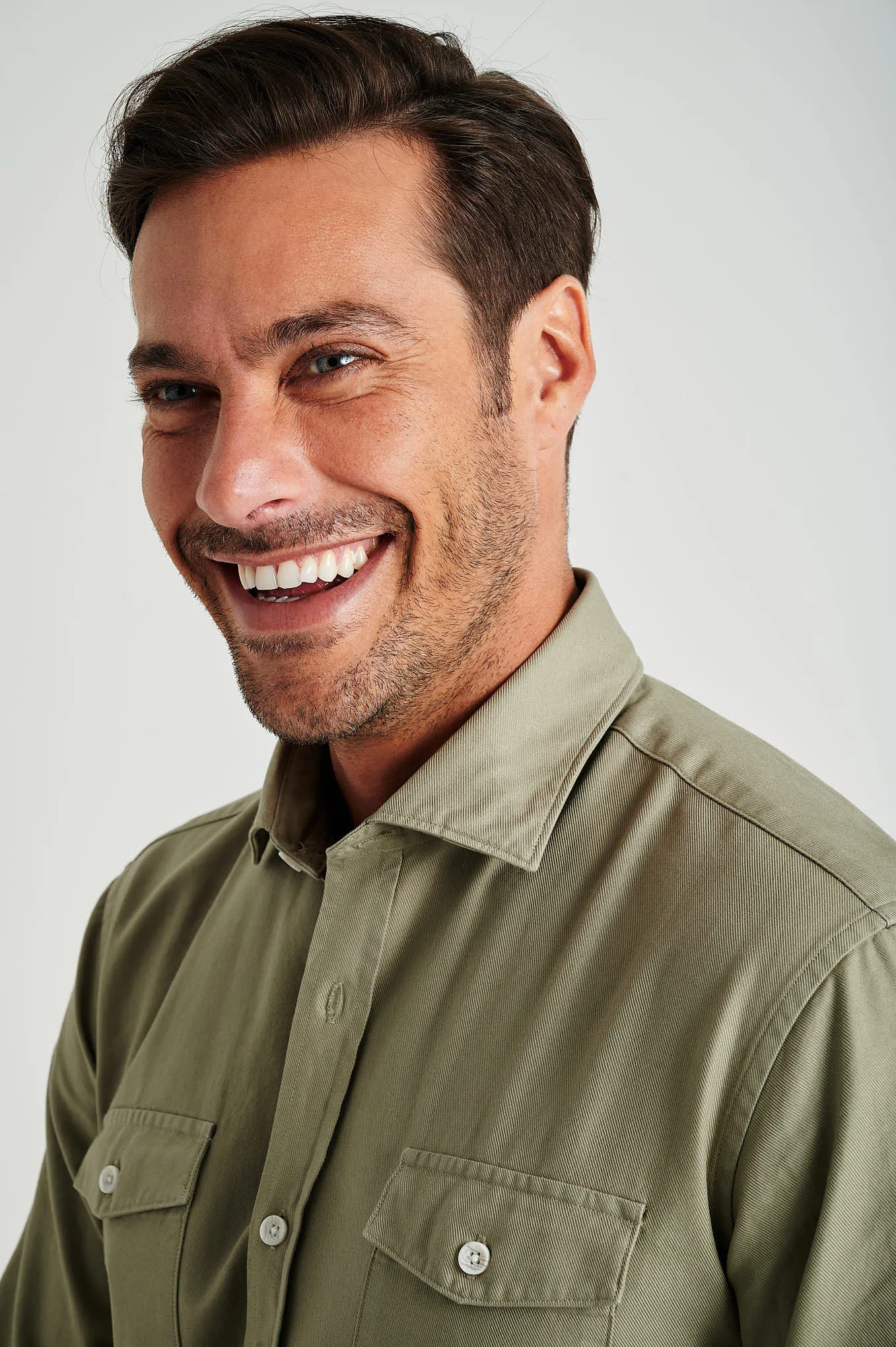 Slim fit Twill Garment Dye OverShirt
