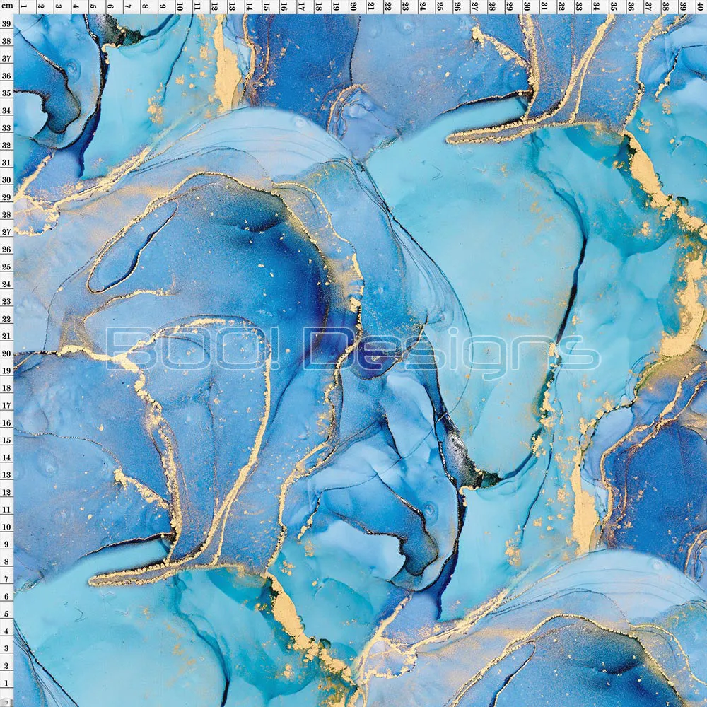 Spandex Ink Ethereal Blue - Velvet 190gsm