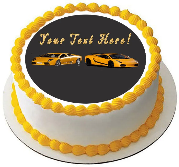 Sport Cars - Edible Cake Topper, Cupcake Toppers, Strips