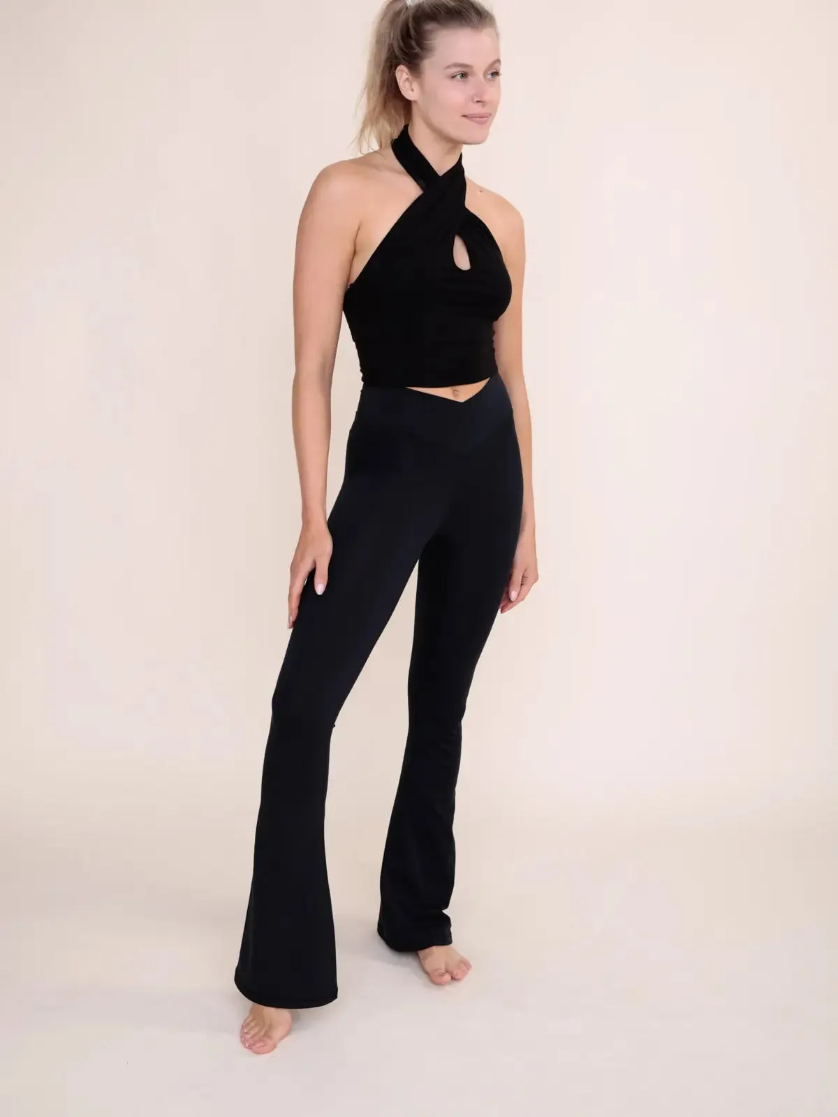 Venice Crossover Waist Yoga Pant