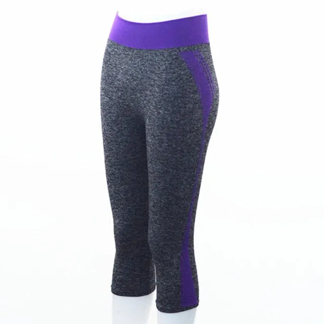 Women High Elastic Capri Tights