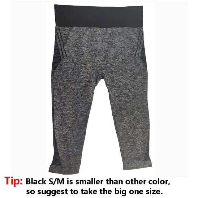 Women High Elastic Capri Tights