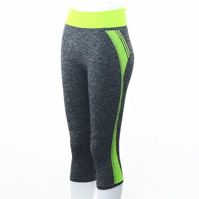 Women High Elastic Capri Tights