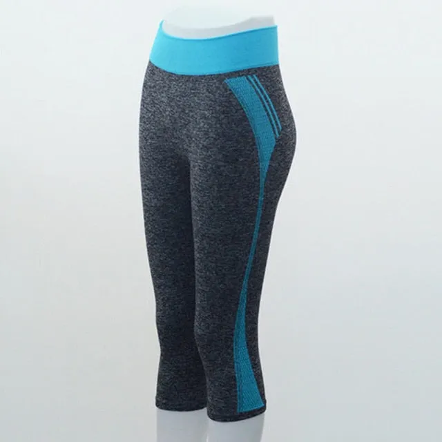 Women High Elastic Capri Tights